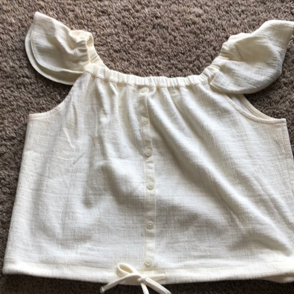 NWT Madewell Texture and Thread Off Shoulder Top - Picture 3 of 5